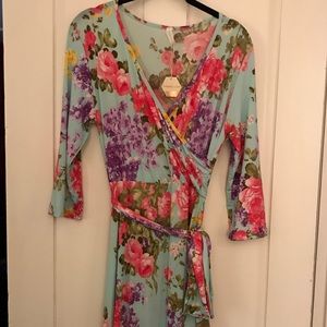 Pinkblush Maternity Wrap Maxi Dress Floral